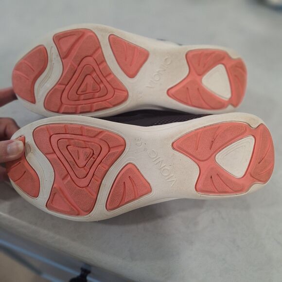 Vionic Gored-Lace Athletic Sneakers - Reign Black Size 7W - Picture 2 of 9